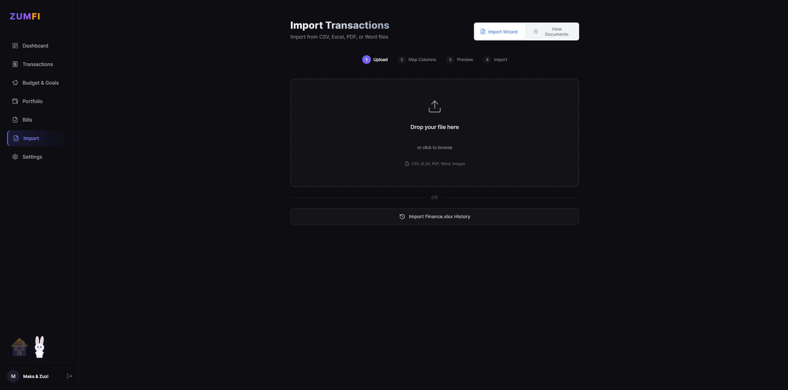 Import Wizard